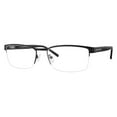 thumbnail image 1 of Chesterfield Semi-Rimless Rectangular Matte Black Eyeglasses, 1 of 5