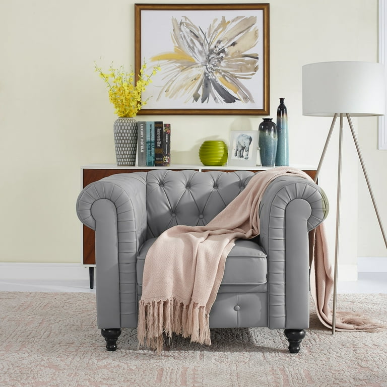 Accent chairs with chesterfield sofa store