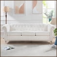 thumbnail image 1 of Chesterfield Style Teddy Velvet 3-Seater Living Room Sofa - Solid Wood Frame & Easy-Clean Legs, 1 of 11