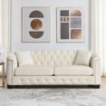 thumbnail image 1 of 77-Inch Modern Velvet 3-Seater Sofa for Living Room, Bedroom, Apartment, Office, 1 of 12