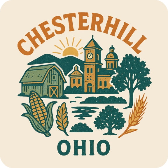 Chesterhill Ohio Keepsakes Souvenir Vinyl Sticker – Destination Travel Keepsake Collectible (3-Inches Wide)