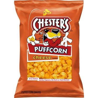 Chester's Puffcorn Puffed Corn Snacks Cheese Flavored, 4.25 Oz, Bag