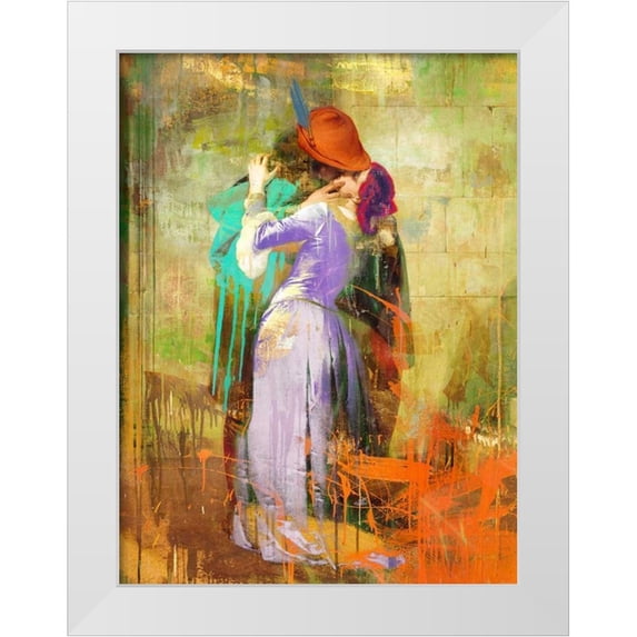 Chestier, Eric 15x18 White Modern Wood Framed Museum Art Print Titled - Hayezs Kiss 2.0
