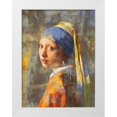 thumbnail image 1 of Chestier, Eric  19x24 White Modern Wood Framed Museum Art Print Titled - Vermeers Girl 2.0, 1 of 4