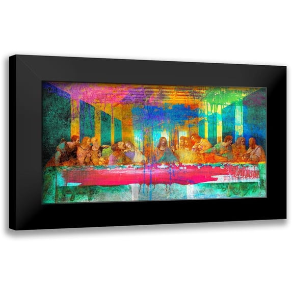 Chestier, Eric 24x14 Black Modern Framed Museum Art Print Titled - The Last Supper 2.0
