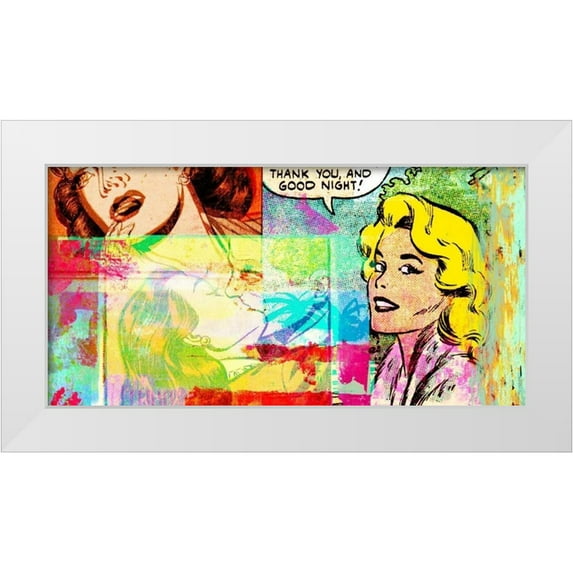 Chestier, Eric 24x14 White Modern Wood Framed Museum Art Print Titled - Thank You and Good Night