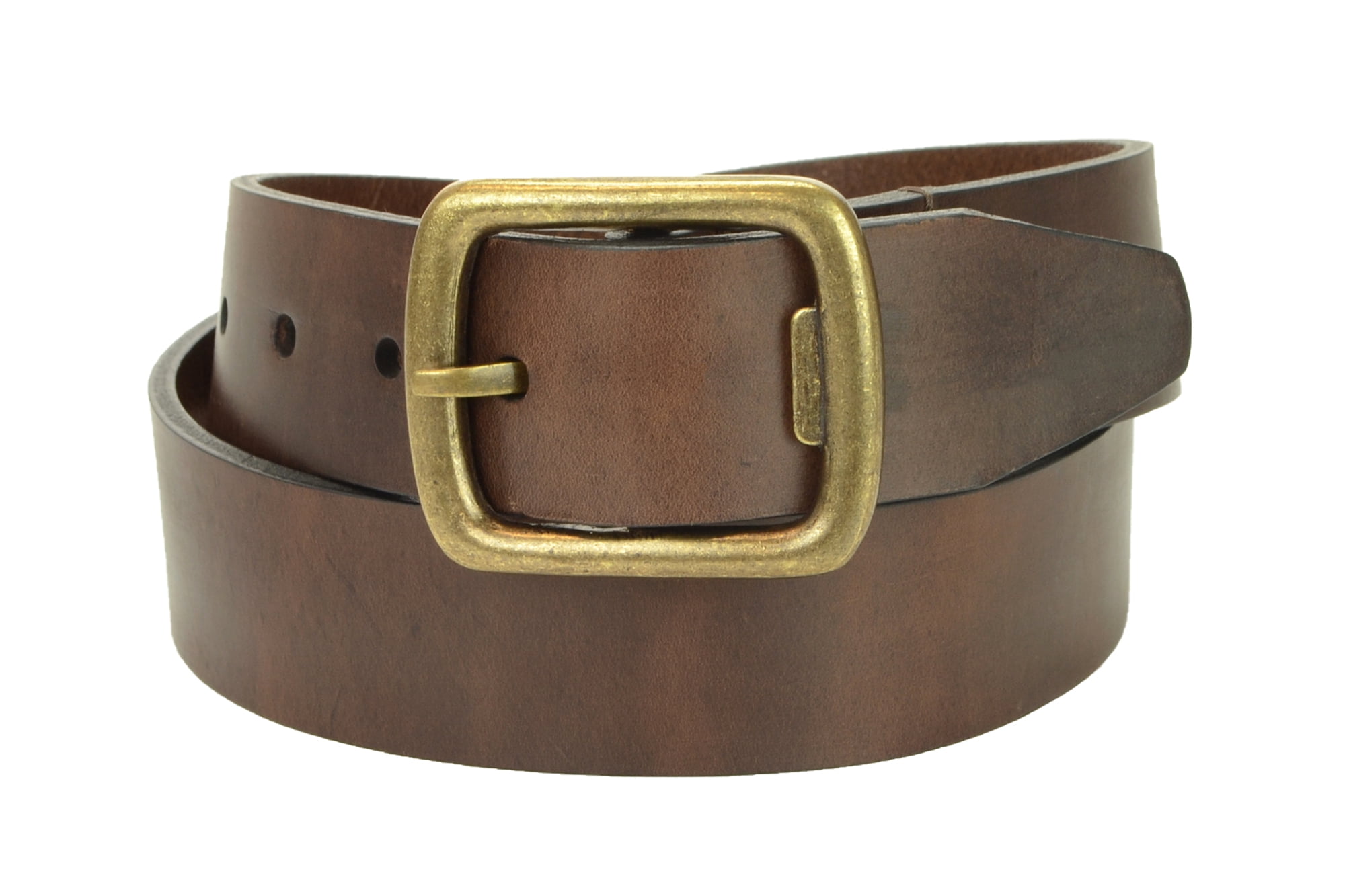Chestnut Brown Belt with Brass Bottle Opener Buckle