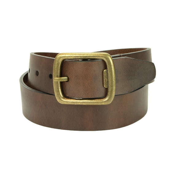 Chestnut Brown Belt with Brass Bottle Opener Buckle