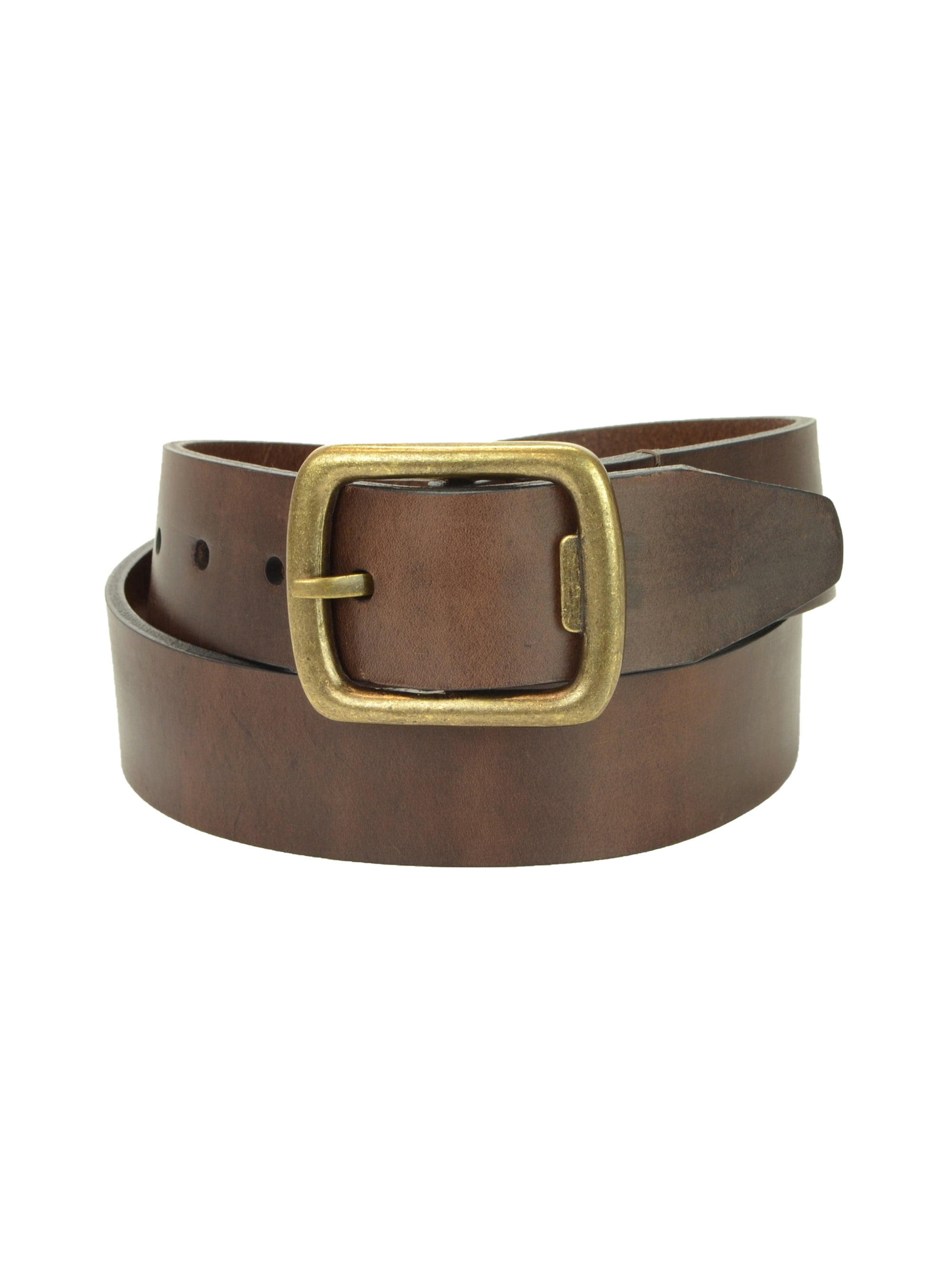 Chestnut Brown Belt with Brass Bottle Opener Buckle