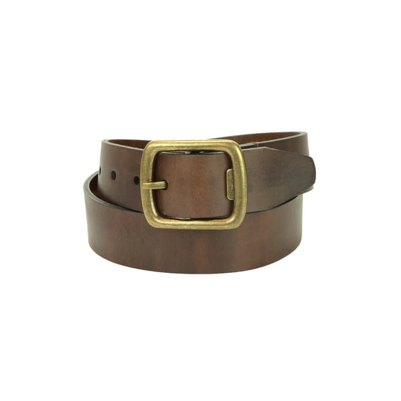 Chestnut Brown Belt with Brass Bottle Opener Buckle