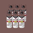 thumbnail image 1 of 6 Pack, Chestnut Brown, Rust-Oleum Stops Rust Custom Spray 5 in 1 Satin Spray Paint-376877, 12 oz, 1 of 12