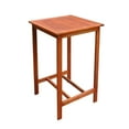 thumbnail image 1 of Chestnut Brown Square Bar Table, 1 of 3