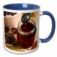 thumbnail image 1 of 3drose, Chestnut (castanea Sativa) Honey in Jar, Cuisines - Li11 Nto0021 - Nico Tondini, 15oz Two-tone Blue Mug, 1 of 6