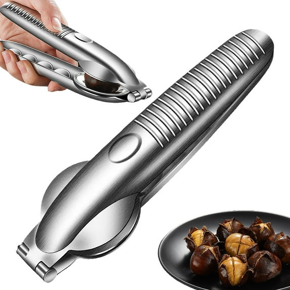 Chestnut Cutter Tool, Chestnut Open Clip, Chestnut Cracker Tool, Chestnut Scoring Tool, Pecan Cracker Tool, Stainless Steel Chestnut Scoring Knife, Portable Nut Open Clip, Nutcracker Pliers