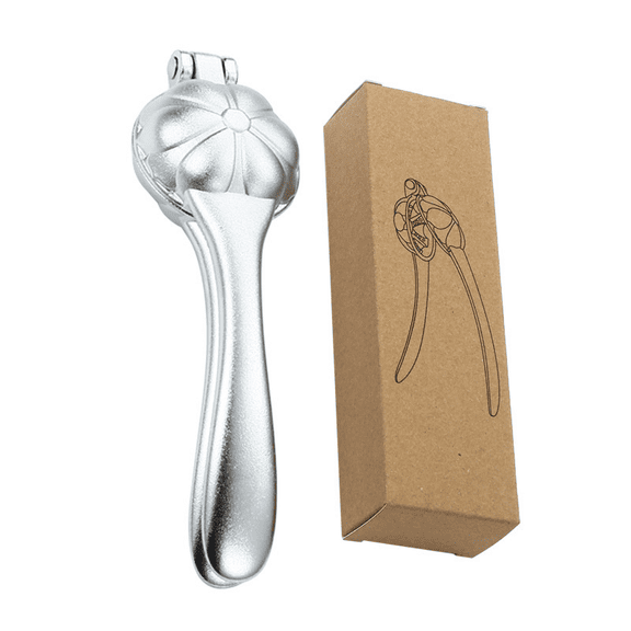 Chestnut Cutter Tool, Petal Design Chestnut Opener, Silver Aluminum Nut Opener, Sheller Effort-Saving Sheller for Raw & Cooked Chestnuts, Walnut Macadamia Kitchen Gadget, with Storage Box
