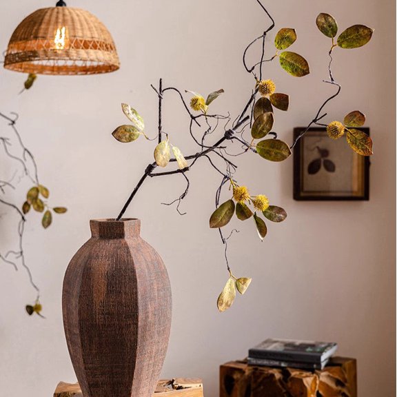 Chestnut Leaf Brach Stem 44.5" Tall