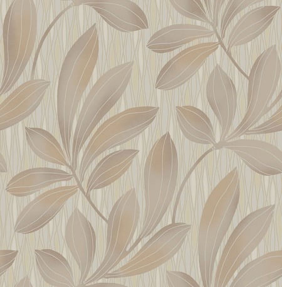 Chestnut Leaves Wallpaper Bolt- Purple Haze/Metallic - Walmart Business ... — free download