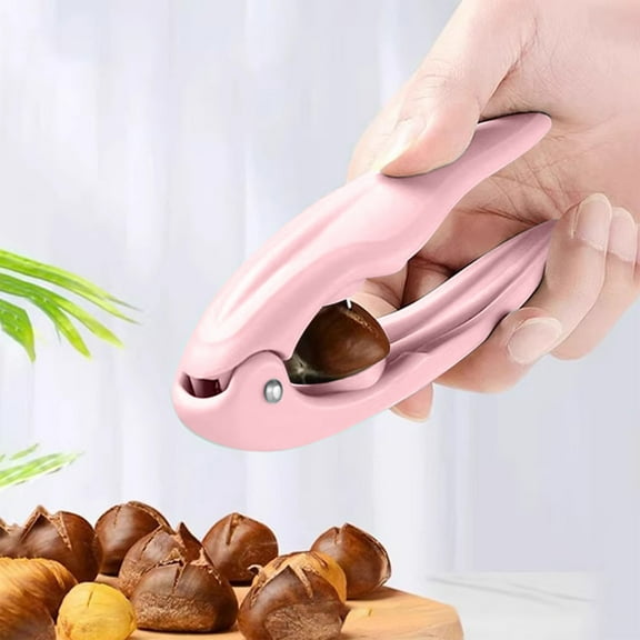 Chestnut Opener Clip Nut Cracker Tool Set, Easy Peel Chestnut Cutter Ergonomic Handle Durable Kitchen Gadget, Nut Opener for Chestnut Walnut Hazelnut Cooking Food Prep
