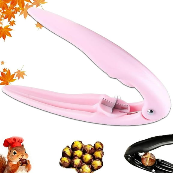 Chestnut Peeler, Stainless Steel Nut Cracker Tool with Comfort Grip, Quickly Peel Chestnuts Without Damaging Kernel, Easy to Use for Holiday Cooking and Home Kitchen