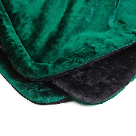 Chestnut Ridge Amish Lap Blanket - Authentic Amish Buggy Throw for Indoor/Outdoor Warmth, Sporting Events and Cool Evenings, Green/Black