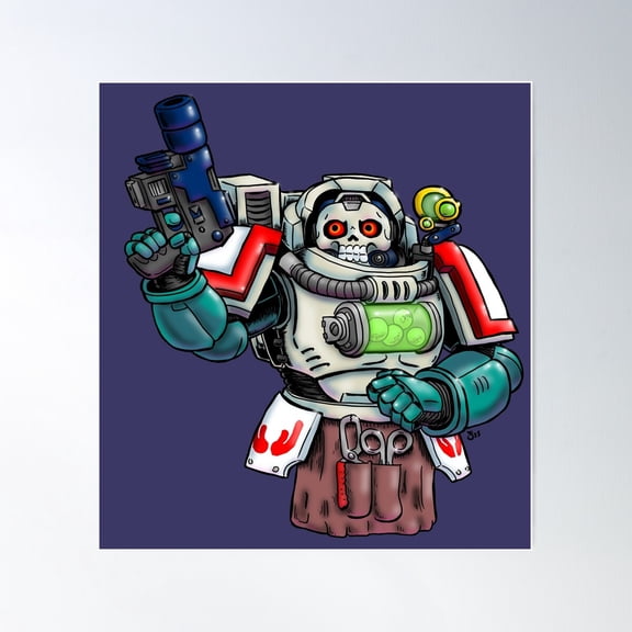 Chestnut Space King Fan Art Poster Wall Art, Modern Wall Decor For Living Room Bedroom, 30x30 UNFRAMED