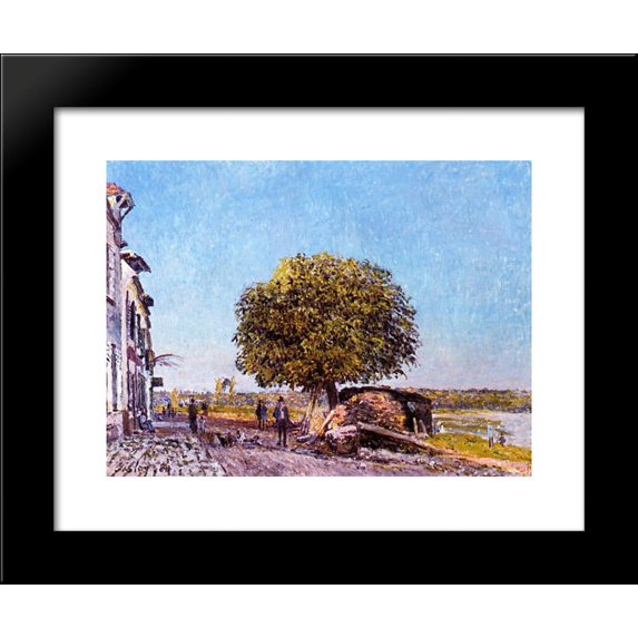 Chestnut Tree at Saint Mammes 20x24 Framed Art Print by Alfred Sisley