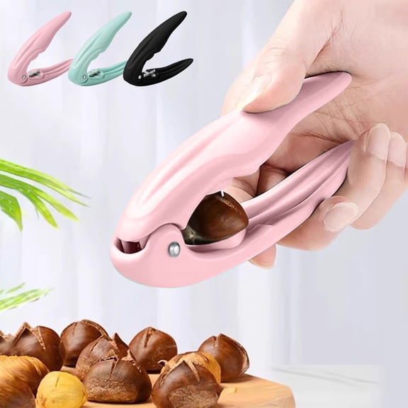 Chestnut opener clip peeler scissors nut cracker tool • ergonomic handle easy effort-saving cutting • multifunctional household kitchen gadget set