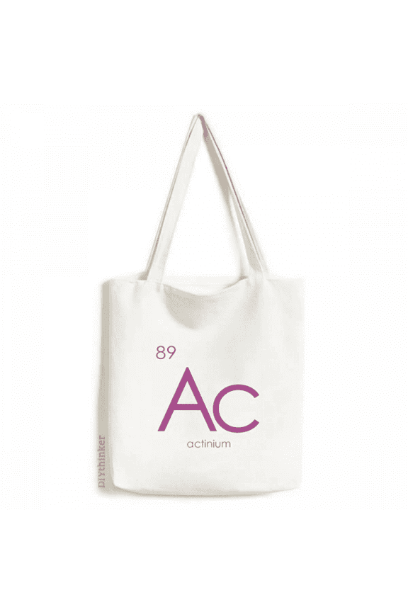 Period Table Actinide Actinium Ac Tote Canvas Bag Shopping Satchel Casual Handbag