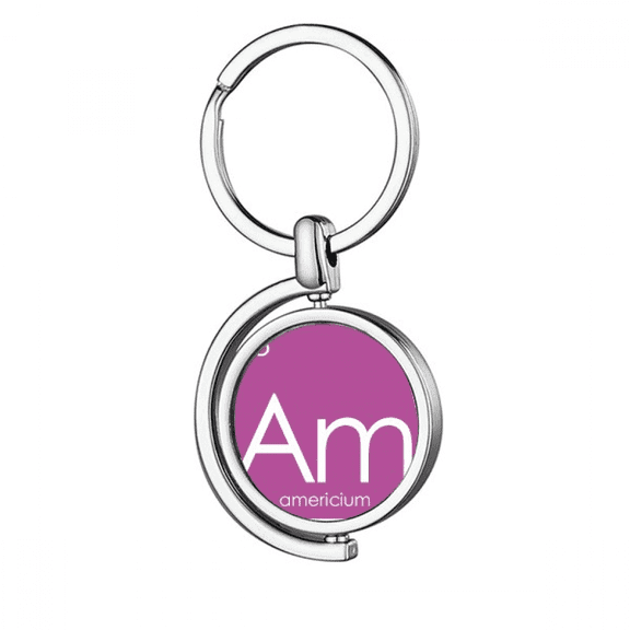 Chestry Elements Period Table Actinide Americium Am Rotating Keychain Metal Keyring Holder