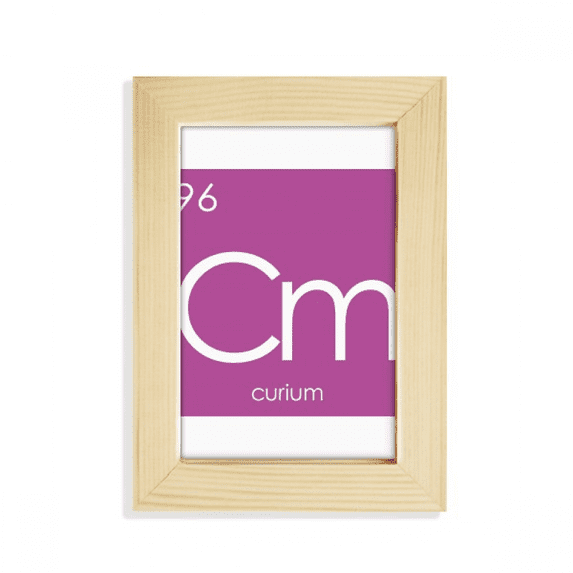 Chestry Elements Period Table Actinide Curium Desktop Display Photo Frame Picture Art Painting 5x7 inch