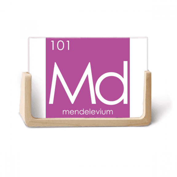 Chestry Elements Period Table Actinide Mendelevium Md Photo Wooden Photo Frame Tabletop Display