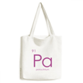 thumbnail image 1 of Chestry Elements Period Table Actinide Protactinium Pa Tote Canvas Bag Shopping Satchel Casual Handbag, 1 of 3