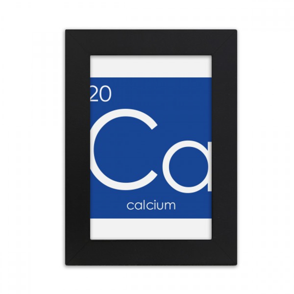 Chestry Elements Period Table Alkaline Earth Metal Calcium Ca Desktop Photo Frame Picture Display Art Painting Exhibit