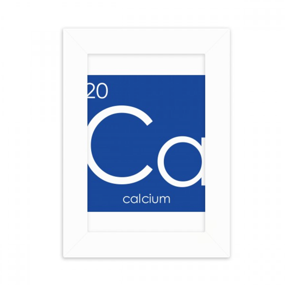Chestry Elements Period Table Alkaline Earth Metal Calcium Ca Desktop Photo Frame Picture Display Decoration Art Painting