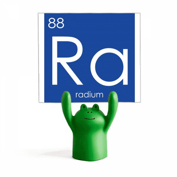 Chestry Elements Period Table Alkaline Earth Metal Radium Ra Memo Holder Cartoon Animal Frog Stand Decoration