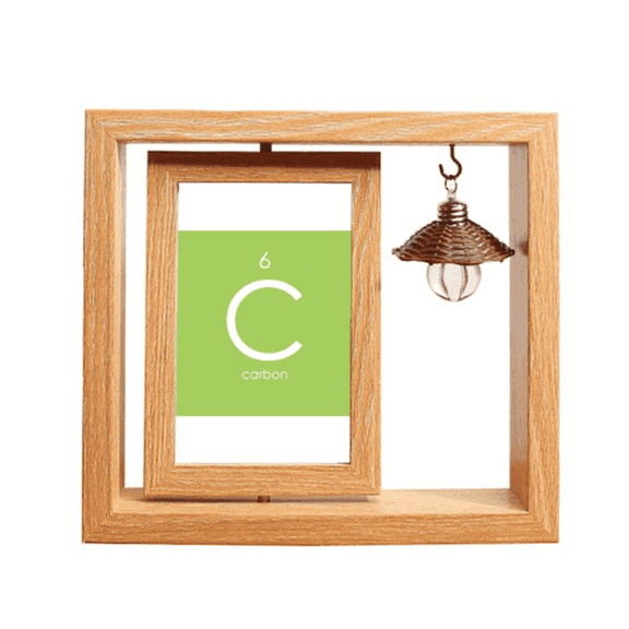 Chestry Elements Period Table Chalcogens Element Carbon C Wooden Rotating Picture Photo Frame 4x6