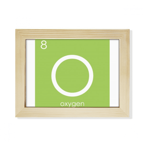 Chestry Elements Period Table Chalcogens Element Oxygen O Desktop Photo Frame Picture Art Decoration Painting 6x8 inch