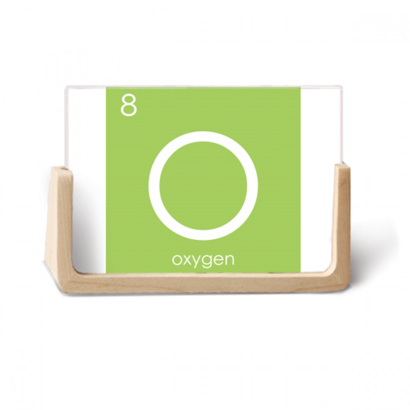 Chestry Elements Period Table Chalcogens Element Oxygen O Photo Wooden Photo Frame Tabletop Display