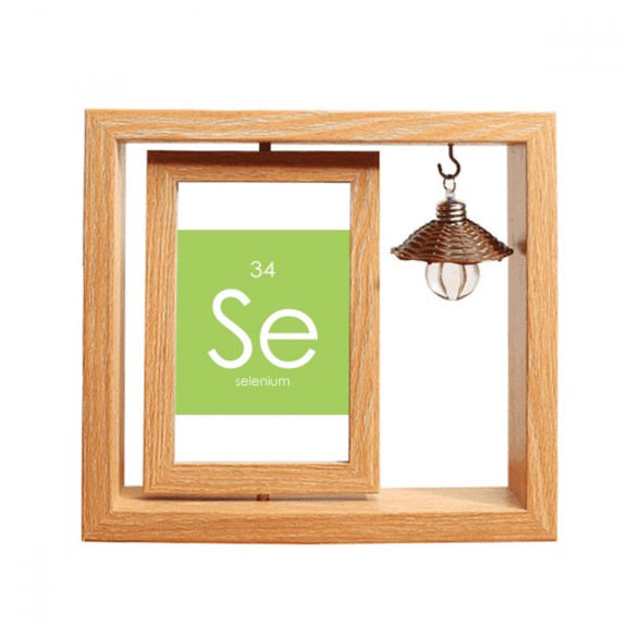 Chestry Elements Period Table Chalcogens Element Selenium Se Wooden Rotating Picture Photo Frame 4x6