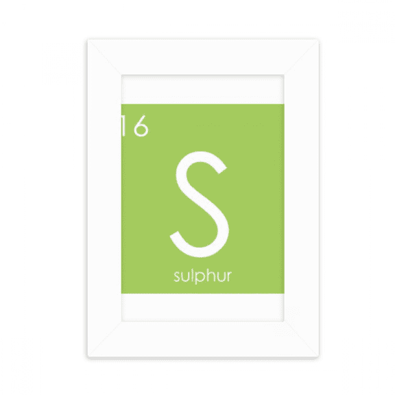 Chestry Elements Period Table Chalcogens Element Sulphur S Desktop Photo Frame Picture Display Decoration Art Painting