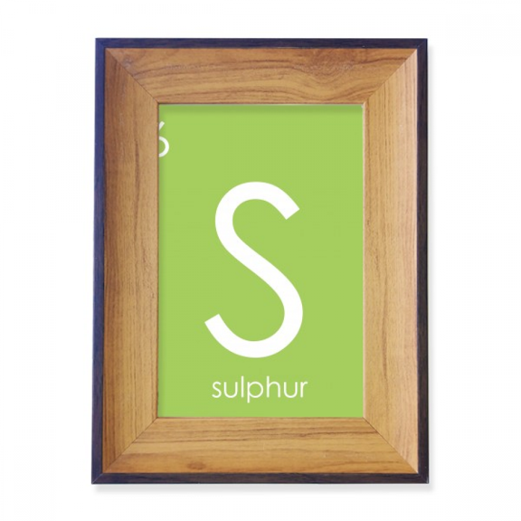 Chestry Elements Period Table Chalcogens Element Sulphur S Photo Frame Exhibition Display Art Desktop Painting