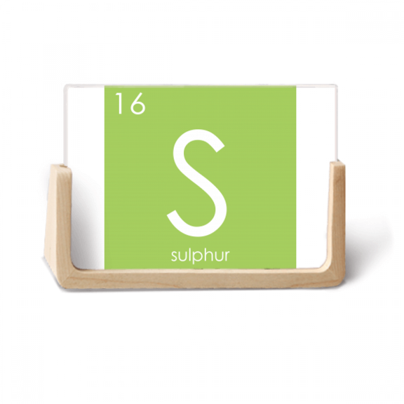 Chestry Elements Period Table Chalcogens Element Sulphur S Photo Wooden Photo Frame Tabletop Display