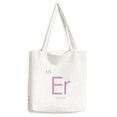 thumbnail image 1 of Chestry Elements Period Table Lanthanide Erbium Er Tote Canvas Bag Shopping Satchel Casual Handbag, 1 of 3
