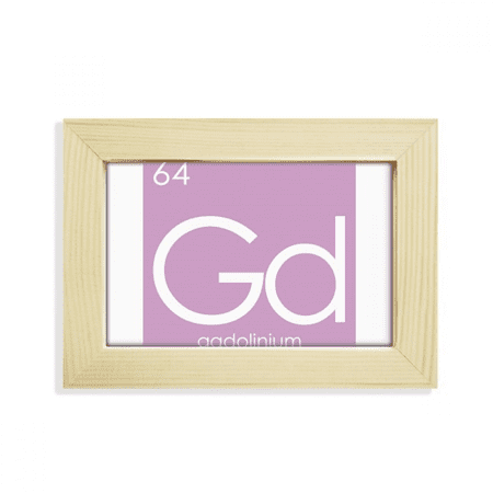 Chestry Elements Period Table Lanthanide Gadolinium Gd Desktop Decorate Photo Frame Picture Art Painting 5x7 inch
