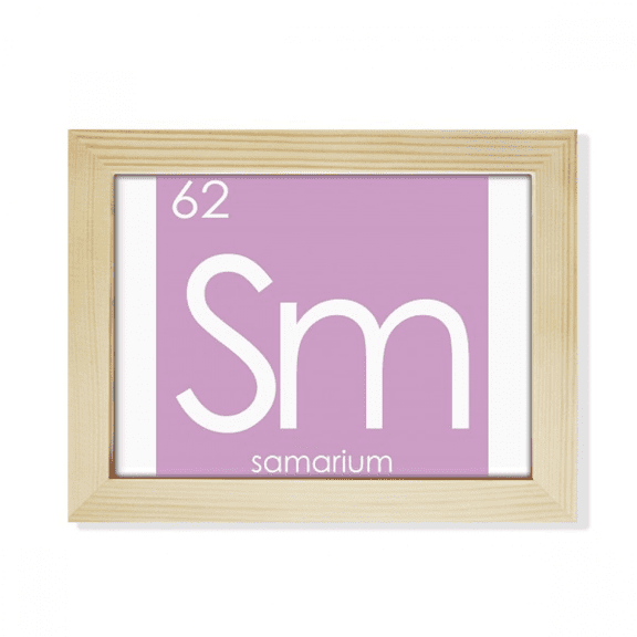 Chestry Elements Period Table Lanthanide Samarium Sm Desktop Photo Frame Picture Art Decoration Painting 6x8 inch
