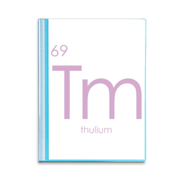 Chestry Elements Period Table Lanthanide Thulium Tm Book Sheet Protectors Portfolio Binder Folder