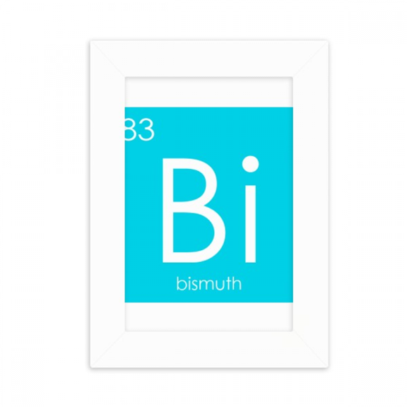 Chestry Elements Period Table Poor Metals Bismuth Bi Desktop Photo Frame Picture Display Decoration Art Painting