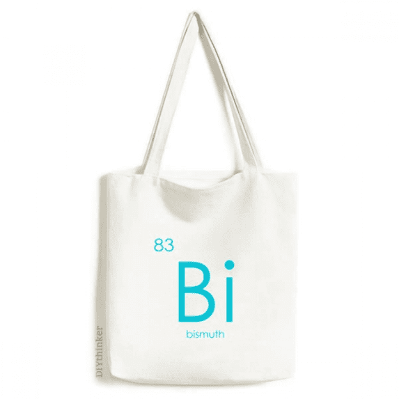 Chestry Elements Period Table Poor Metals Bismuth Bi Tote Canvas Bag Shopping Satchel Casual Handbag