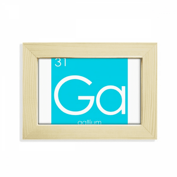 Chestry Elements Period Table Poor Metals Gallium Ga Desktop Decorate Photo Frame Picture Art Painting 5x7 inch