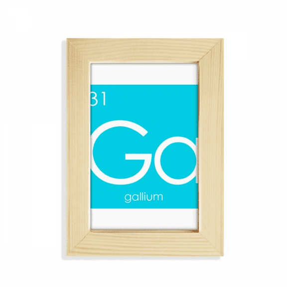 Chestry Elements Period Table Poor Metals Gallium Ga Desktop Display Photo Frame Picture Art Painting 5x7 inch